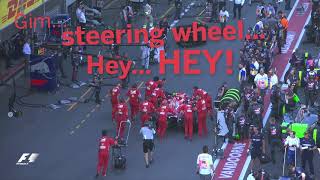 Raikkonen And His Steering Wheel  F1 Best Team Radio 2017 [upl. by Neeroc]