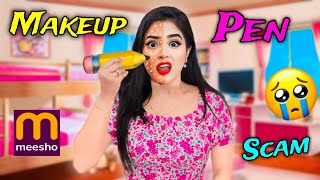 I did Makeup with PEN 😰 Meesho ne SCAM Kar Diya 😭 Nilanjana Dhar [upl. by Yelena390]