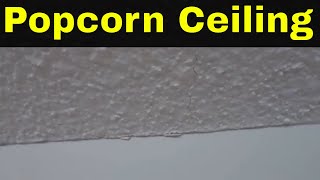 How To Fix A Cracked Popcorn CeilingTutorial [upl. by Hiamerej877]