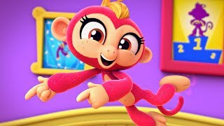 Fingerlings Tales  Bella The Monkey Jumps Really High  Kids Cartoons [upl. by Annayar153]