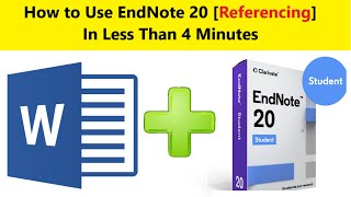 How to Use endnote 20 [upl. by Assenov889]