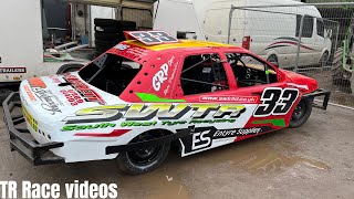 National Saloon Stock Cars Skegness Season Opener 2024 [upl. by Kus]