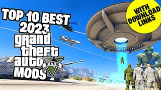 Top 10 Awesome GTA 5 Mods 2023  With Download Links [upl. by Cuttler]