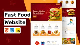 Responsive Restaurant Website Using Html CSS JavaScript [upl. by Park289]