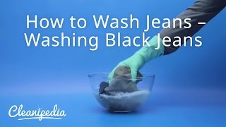 How to Wash Jeans – Washing Black Jeans [upl. by Oslec]