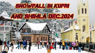 Snowfall earlier in Shimla Kufri and Narkanda Himachal Pradesh [upl. by Kurth]