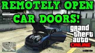 Gta 5 Online REMOTELY OPEN VEHICLE DOORS  How To Use The Interaction Menu [upl. by Esimorp276]