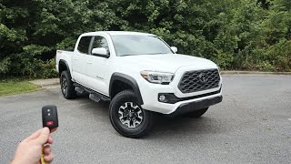 2021 Toyota Tacoma TRD Offroad Start Up Test Drive Walkaround and Review [upl. by Ekul345]