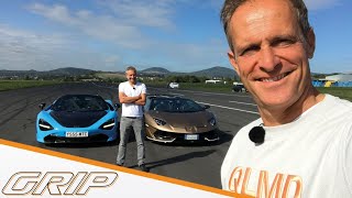 HypersportCabrios  Lamborghini Aventador SVJ vs McLaren 720S I GRIP [upl. by Hibbert107]