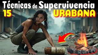 15 Técnicas de Supervivencia URBANA vitales [upl. by Morrie]