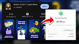 Dream To Earn Crypto Rewards App Withdrawal  Dream To Earn Crypto Rewards Real Or Fake [upl. by Marve]