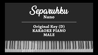 Separuhku  Nano KARAOKE PIANO COVER [upl. by Maurilla]