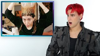 Hairdresser Reacts To DIY Cap Highlights [upl. by Aeikan]