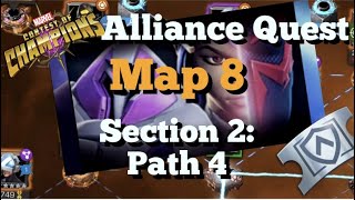 MCOC  Alliance Quest  First Time Trying Map 8  Day 1 Section 2  Path 4 [upl. by Maison]