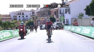 Contador attacks  Stage 12  La Vuelta 2017 [upl. by Kelson715]