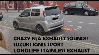 CRAZY POPPING EXHAUST  Suzuki Ignis Sport HT81S 5 [upl. by Vinni]