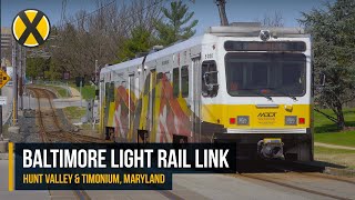 Baltimore Light Rail in Timonium amp Hunt Valley [upl. by Ochs]