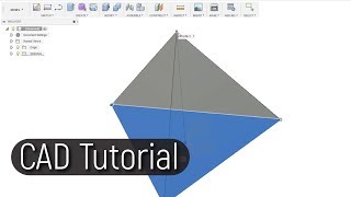 How to draw a Tetrahedron in Fusion 360 [upl. by Hortensa454]