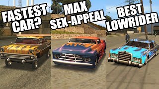 Best LOWRIDERS in GTA San Andreas  Which One is Your Favorite [upl. by Korie]