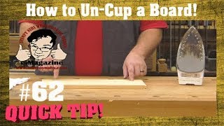 How to iron a warpedcupped board flat again [upl. by Tobi]