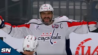 Capitals Ovechkin Records 31st Career Hat Trick vs Golden Knights [upl. by Fawnia]