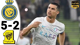 Al Nassr vs Al ittihad 52  Ronaldo Brace🔥 Highlights amp Goals • Al Nassr Tadi Malam [upl. by Nuaj]