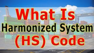 What is HS Code Mean For Import and Export  What is Harmonized System Codes HS Code [upl. by Hallett]