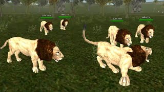 Wild Lion Simulator  3 Jungle Animals Life Gameplay  Hannu Games [upl. by Ennail]