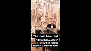 The most beautiful quotO Mio Babbino Caroquot by the best duo LILLIAN amp Andrea Bocelli [upl. by Flan]