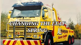 HOW TO CHANGE THE LEAF SPRING SCANIA 143 V8 RESTORATION EP21 [upl. by Errick]