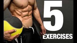 Med Ball Workout 5 MOVES TO A 6 PACK [upl. by Eniahs]