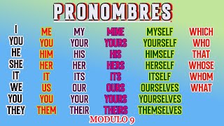 TODOS LOS PRONOMBRES EN INGLÉS PRONOMBRES RELATIVOS DE SUJETO DE OBJETO POSESIVOS REFLEXIVOS [upl. by Aynwat740]