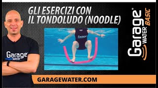 Gli esercizi con il tondoludo noodle  Garage WaterÂ® BASIC [upl. by Buna119]