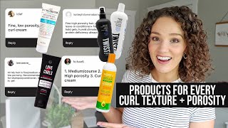 Best Curly Hair Products based on Your Porosity  Texture fine medium coarse [upl. by Caruso]