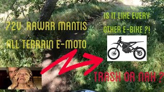 Rawrr Mantis ebike with re done suspension Rip sesh and review ebike [upl. by Jeannette250]