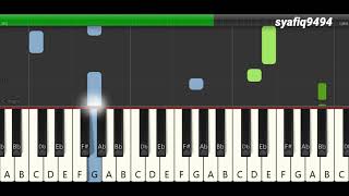 Siti Sarah  Kesetiaan Piano Tutorial [upl. by Enilav42]