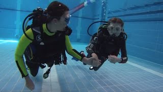 Friendly Divers  First time Diving of two wonderfull young Scuba Diver Girls [upl. by Wolsky]