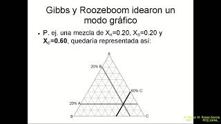 Equilibrio en sistemas ternarios diagrama triangular [upl. by Gordon]