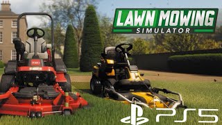 Lawn Mowing Simulator PS5 Gameplay [upl. by Ativel]