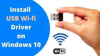 How to Install USB Wifi Adapter Mediatek Ralink WLAN Driver on Windows 10 [upl. by Ainimre]