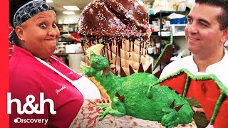 Los pasteles más grandes de la temporada  Cake Boss  Discovery HampH [upl. by Akselav496]