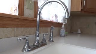 DELTA KITCHEN FAUCET DRIPPING WATER HOW TO FIX ISSUE [upl. by Gaston]