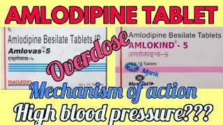 Amlodipine 25mg5mg10mg tablet  Amlokind 5 tablet uses overdose dosage [upl. by Wehhtam]