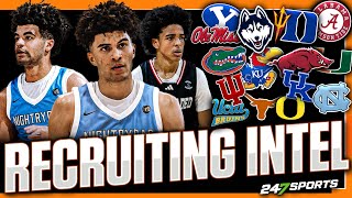 Latest College Basketball Recruiting Intel 🧠 🏀  Arkansas UConn Duke Kansas Miami Texas [upl. by Olecram]