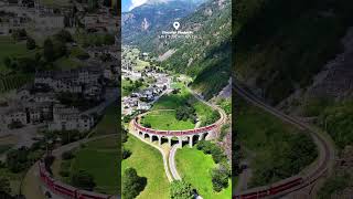 Circular Viaduct Switzerland 🇨🇭 switzerland nature photography shorts [upl. by Downes744]