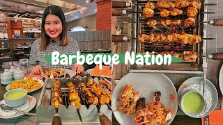 Buffet at Barbeque Nation w SugarSpiceNiceIndia  fun chitchat sessions  Golgappa Girl [upl. by Caras]