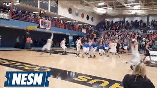 Minnesota High School Hits Wild Buzzer Beater Wins In Four Overtimes [upl. by Ronile335]