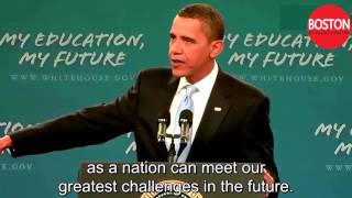 President Obama Makes Historic Speech to Americas Students  English subtitles [upl. by Rayle831]