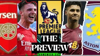 ARSENAL vs ASTON VILLA  GameWeek 22 PREVIEW [upl. by Ahsilram]