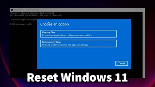 How to Reset Windows 11 PC to Factory Settings Using Command Prompt [upl. by Derayne550]